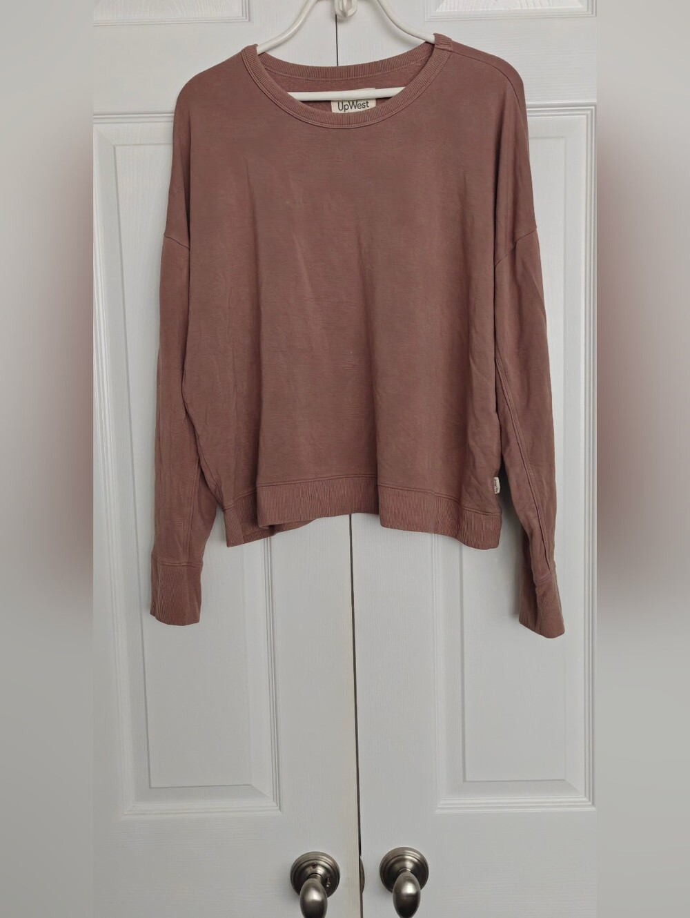 UpWest Dusty Mauve Crewneck & Pants Set, Size XL